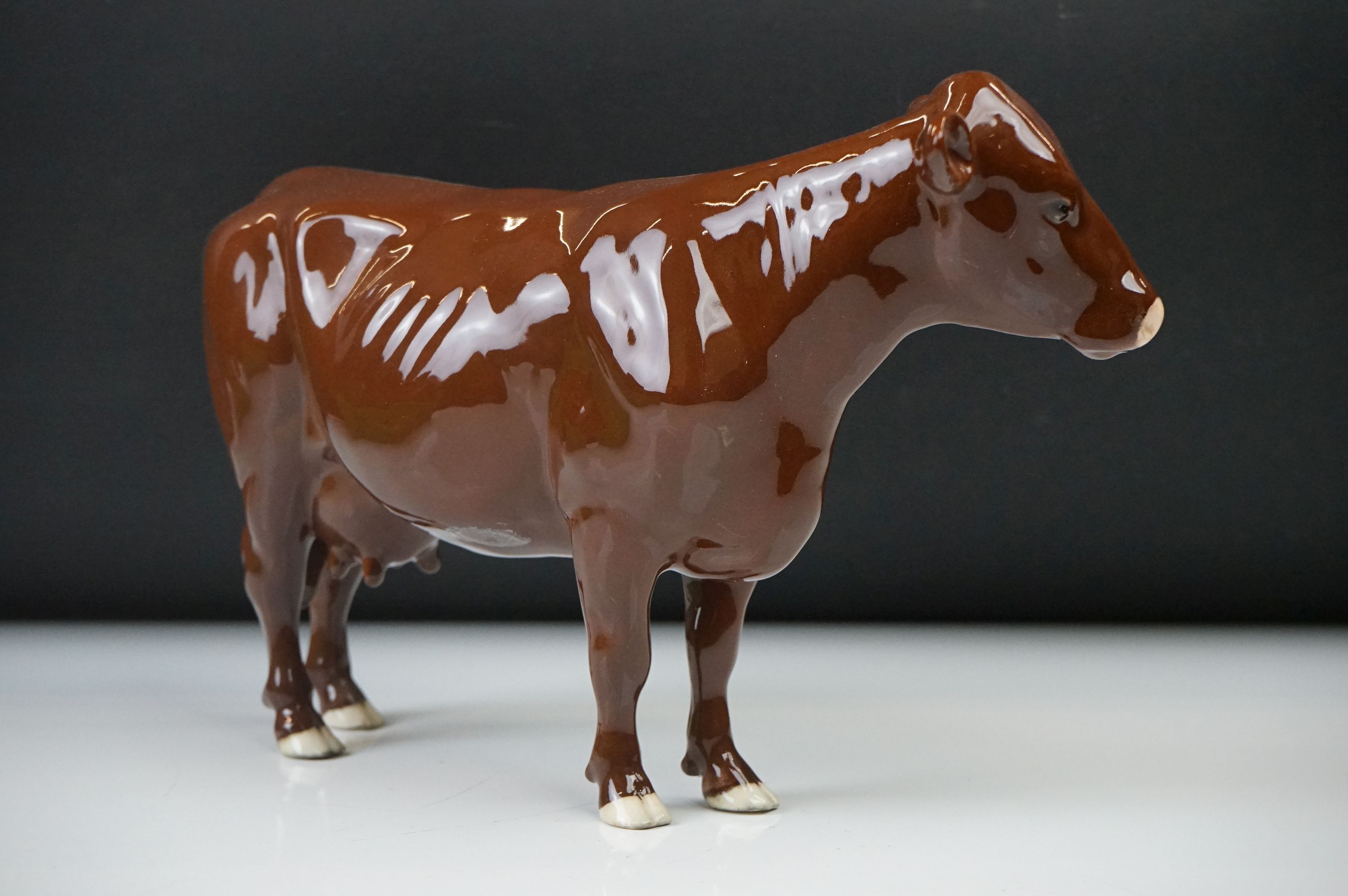 Beswick Red Poll Cow, model no. 4111, boxed - Image 5 of 10