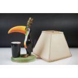 Advertising - Carlton ware Guinness Toucan Ceramic Table Lamp, motto reads ' My Goodness - My