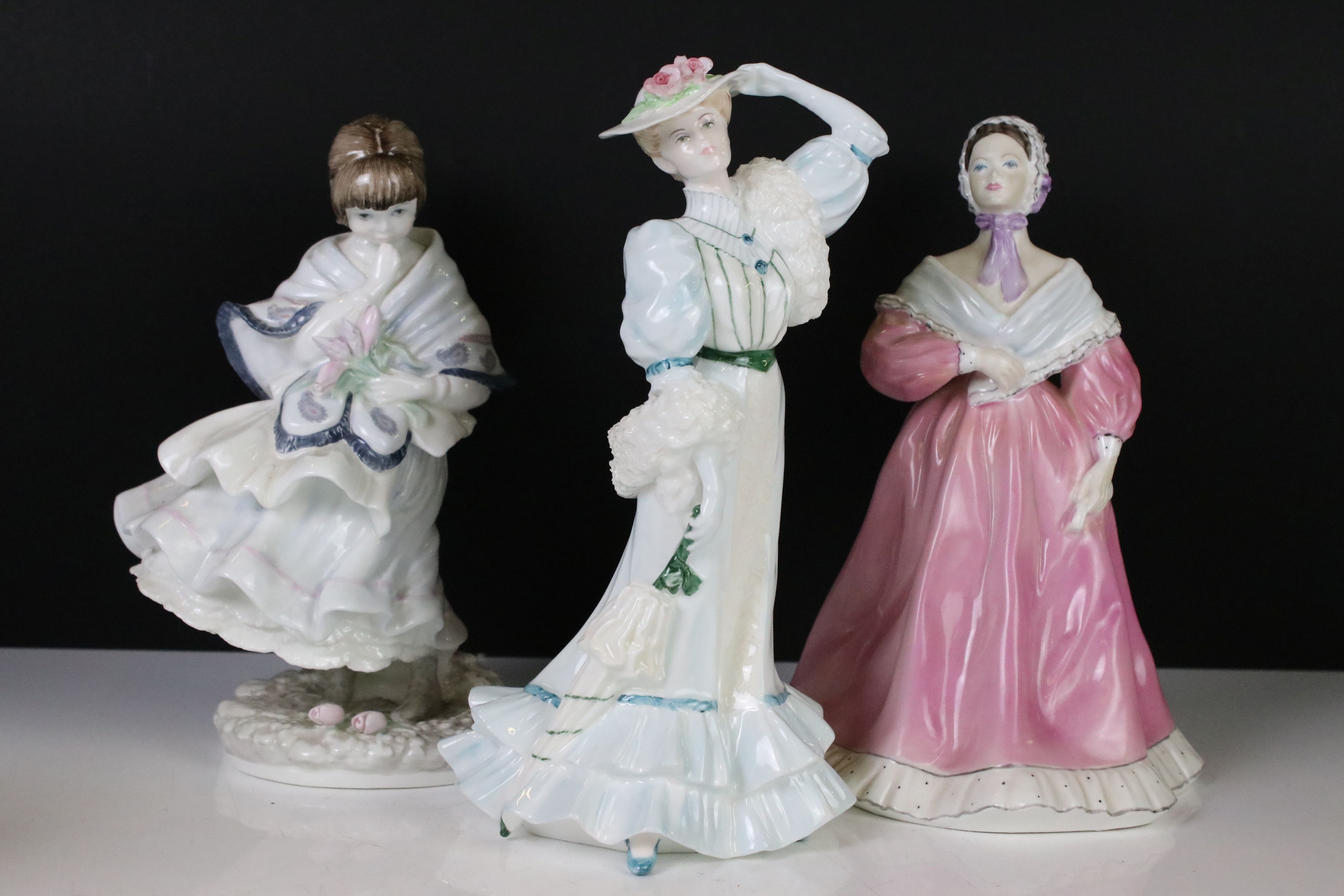 Seven Coalport Figures including The Boy, The Good Girl, Visiting Day, Beatrice at the Garden Party, - Image 3 of 12