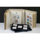 The 1952-77 Silver Jubilee stamp collection in two volumes together with a first day of issue slab