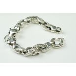Silver Panther Head Bracelet