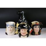Three Royal Doulton Large Double Sided ' The Star-Crossed Lovers Collection ' Character Jugs