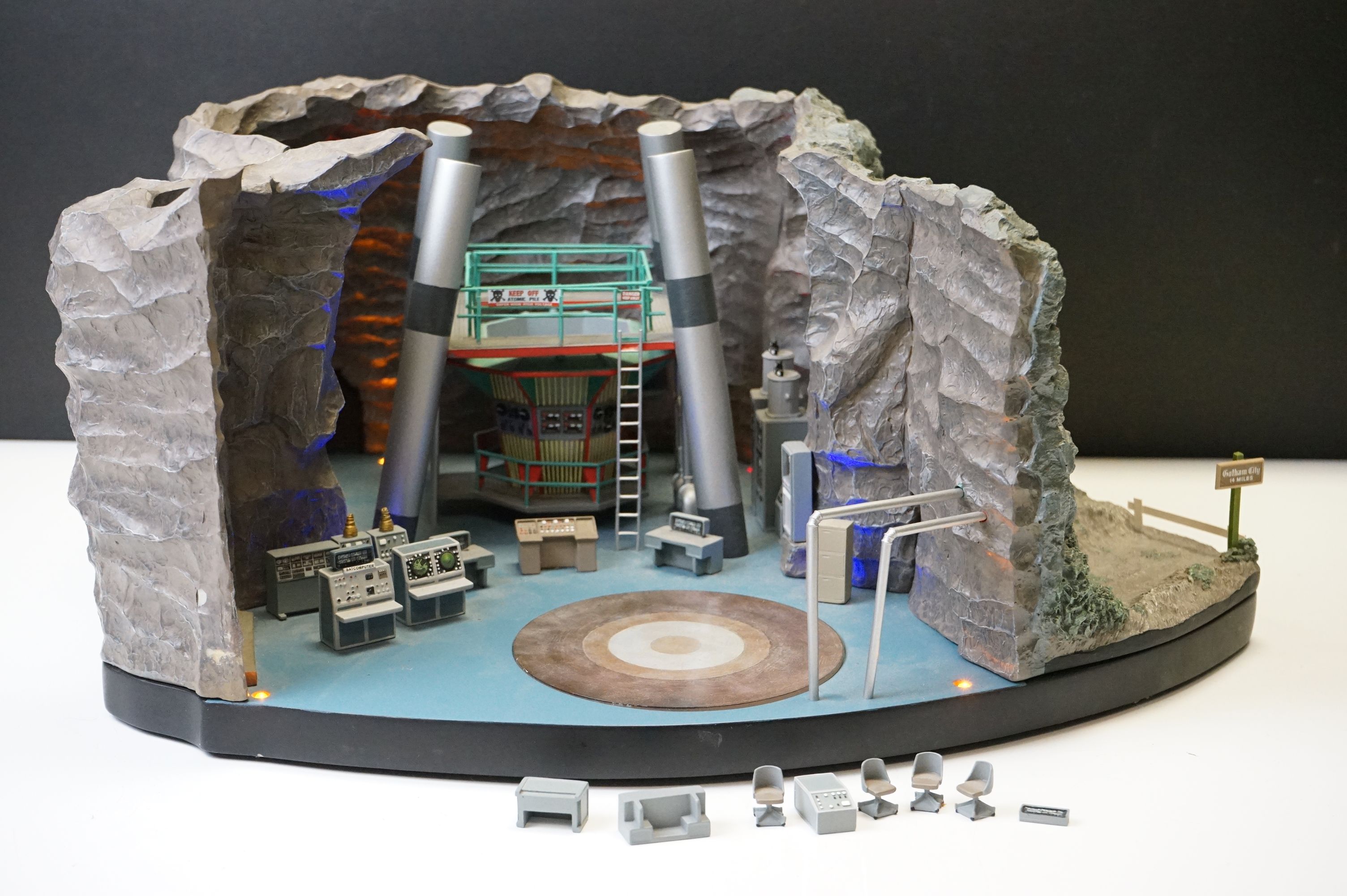 DC - Factory Entertainment 1/50 scale ltd edn 154 1966 TV Series Batcave Desktop Sculpture, some