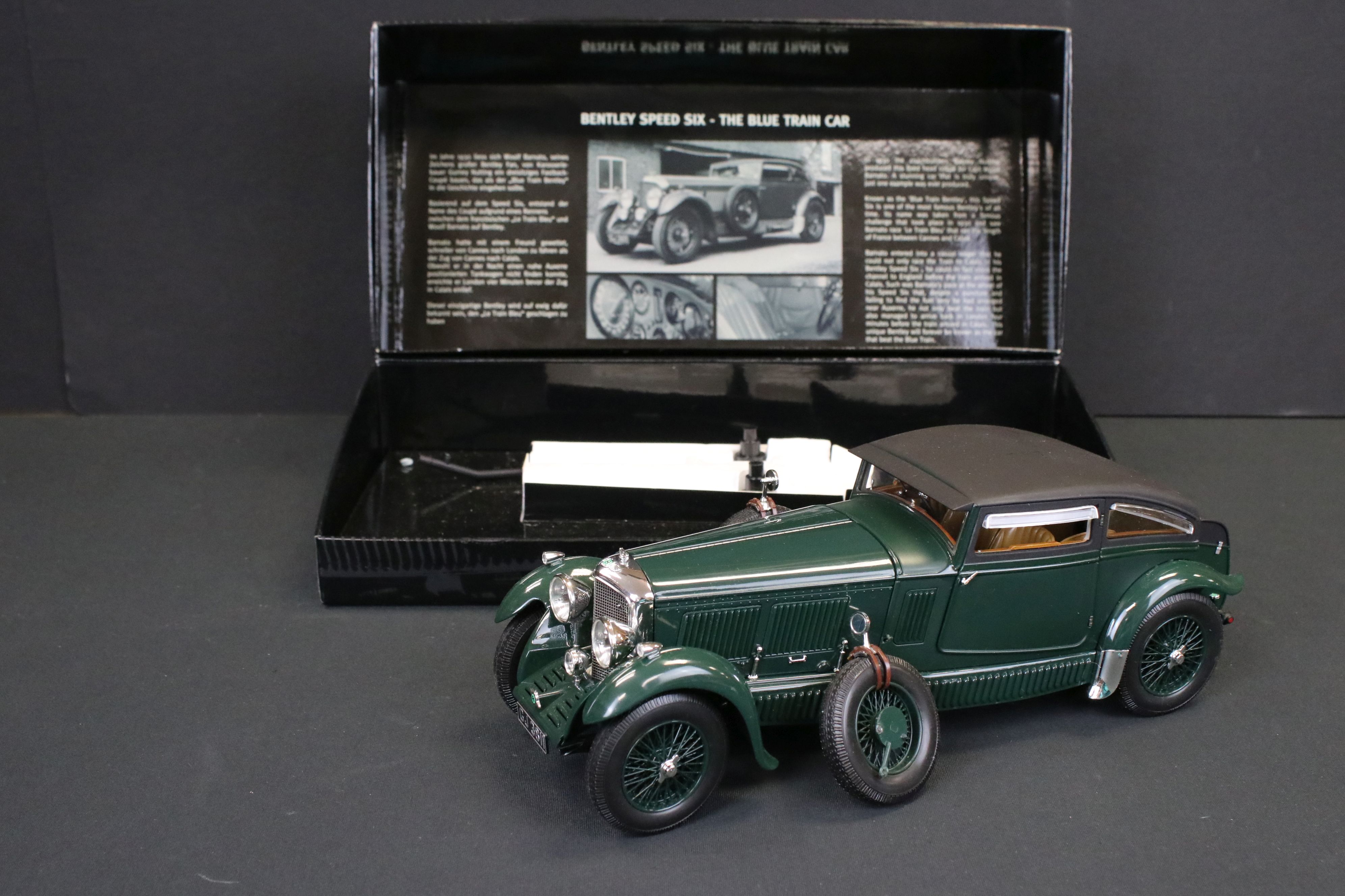 Boxed Paul's Model Art Minichamps 1:18 Bentley 6.5 Litre Gurney Nutting Saloon "Blue Train - Image 3 of 18