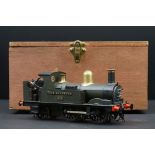 Cast kit built O gauge 0-6-0 Fair Rosamund 1473 locomotive, with 2 figures, contained within