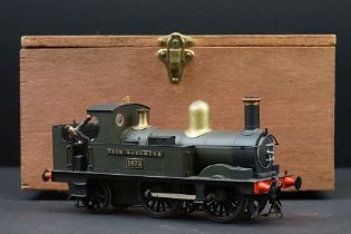 Cast kit built O gauge 0-6-0 Fair Rosamund 1473 locomotive, with 2 figures, contained within