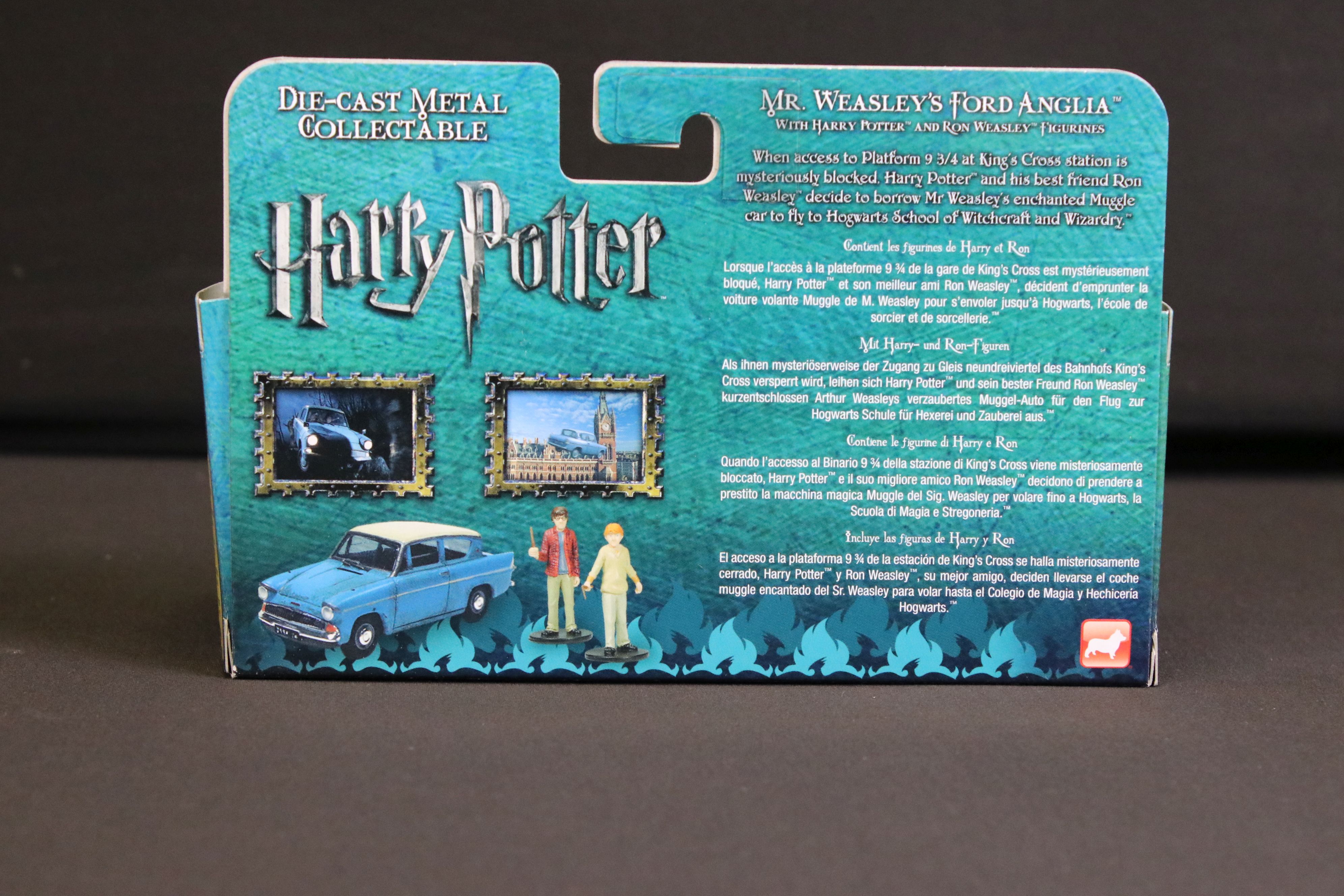 Three boxed Corgi Harry Potter diecast models to include The Knight Bus, Mr Weasley's Ford Anglia - Image 4 of 13