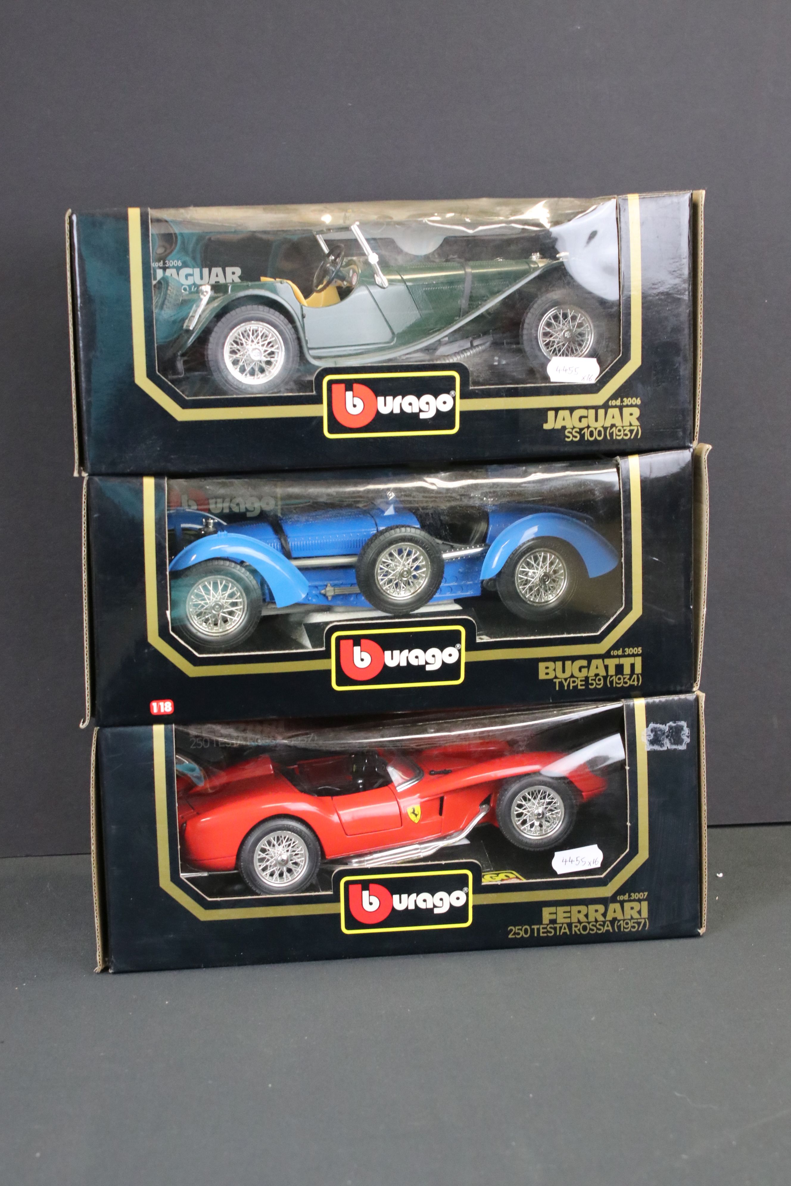 12 Boxed Burago 1/18-1/20 scale diecast models, featuring gold Collection and Diamonds range - Image 4 of 9