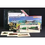 Two boxed part complete Hornby OO gauge train sets to include R824 with Duchess of Sutherland and