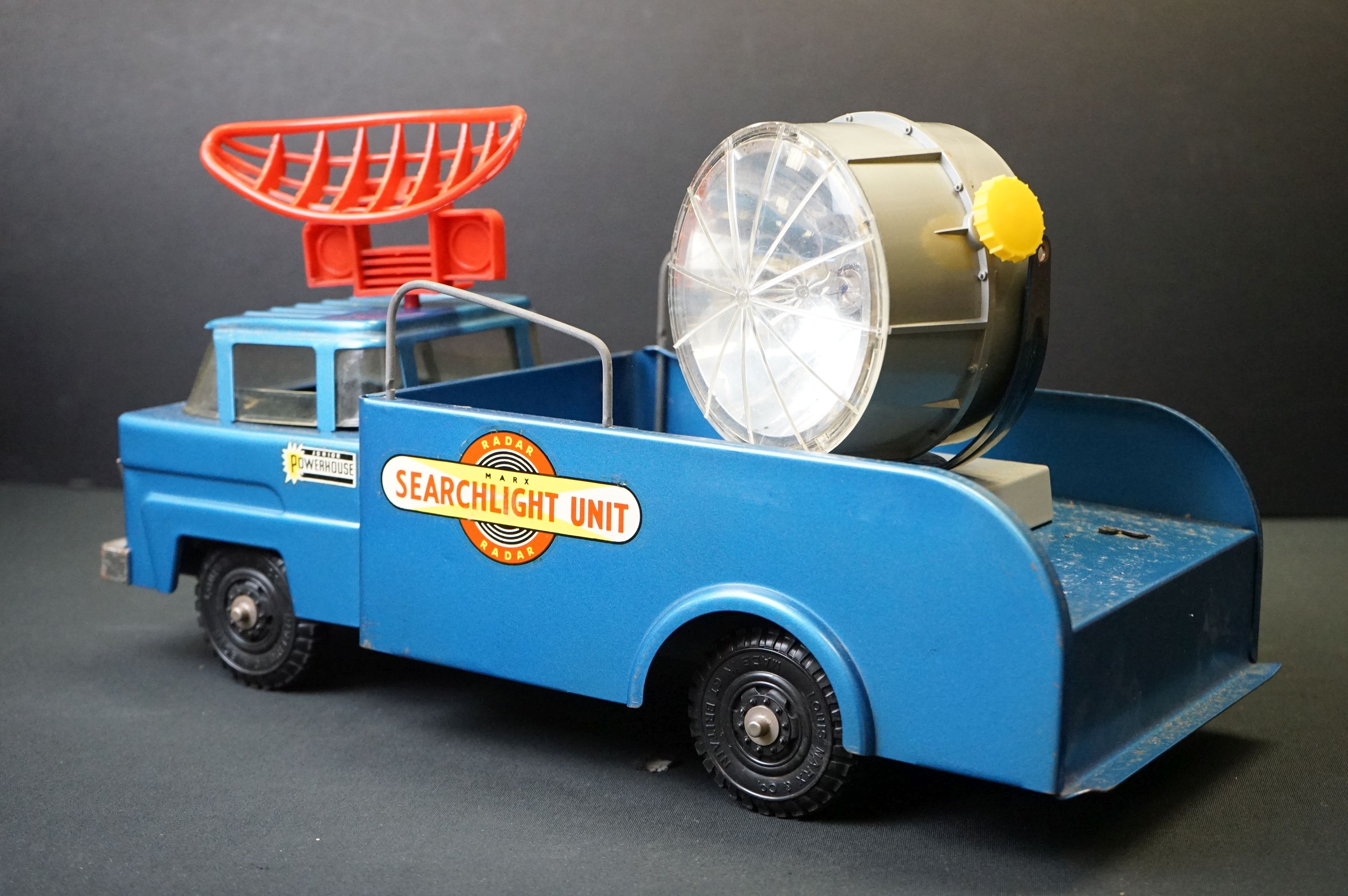 Two boxed metal toys to include Marx Radar Searchlight Truck and Triang Whistle Puff Puff, showing - Image 4 of 21