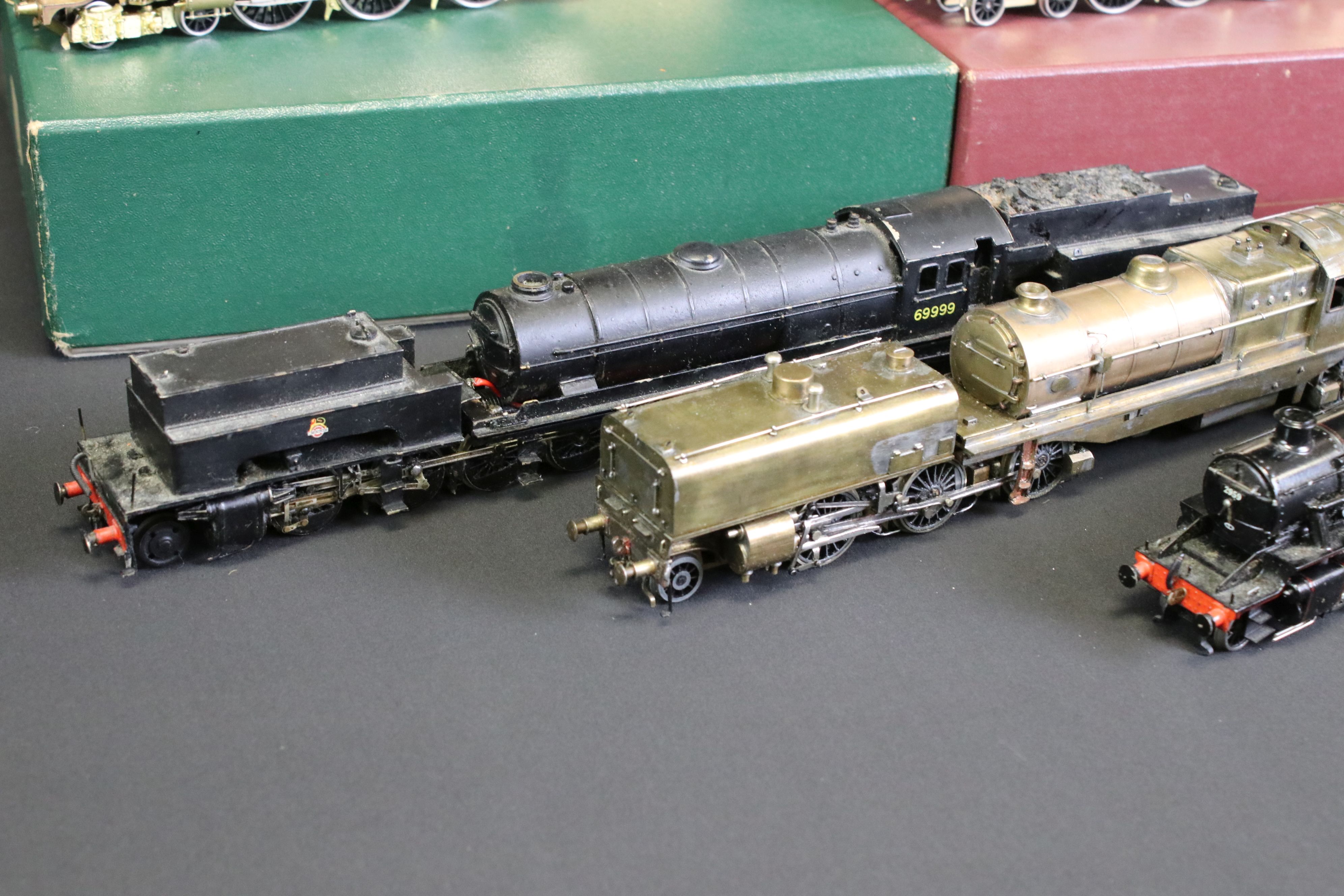 Five brass built OO gauge locomotives to include 2 x Garratts (one painted), GWR Castle class 4-6- - Image 3 of 6