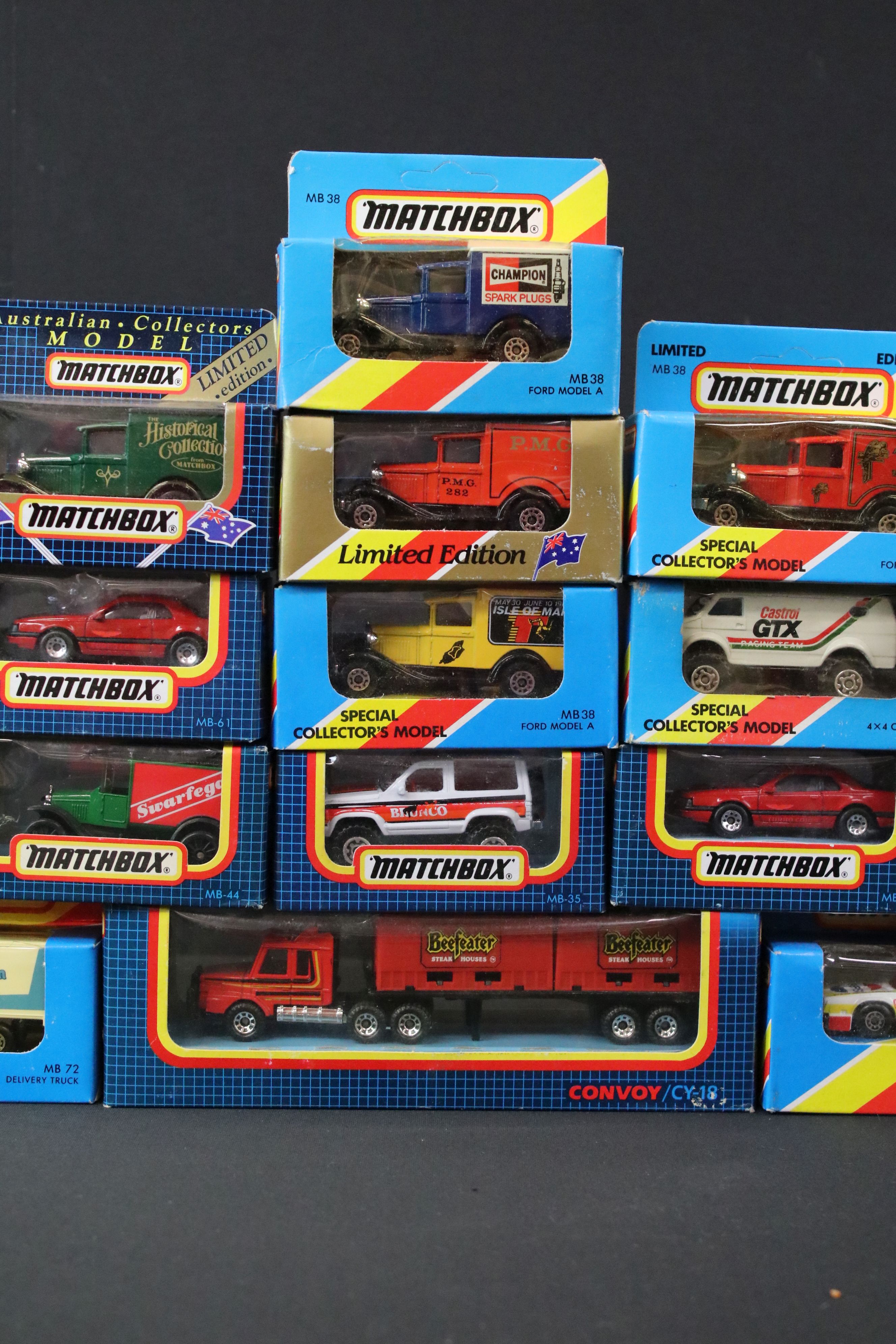 35 Boxed / carded Matchbox diecast models, circa 1980's, to include 5 x Skybusters (2 x SB-23, 2 x - Image 3 of 7