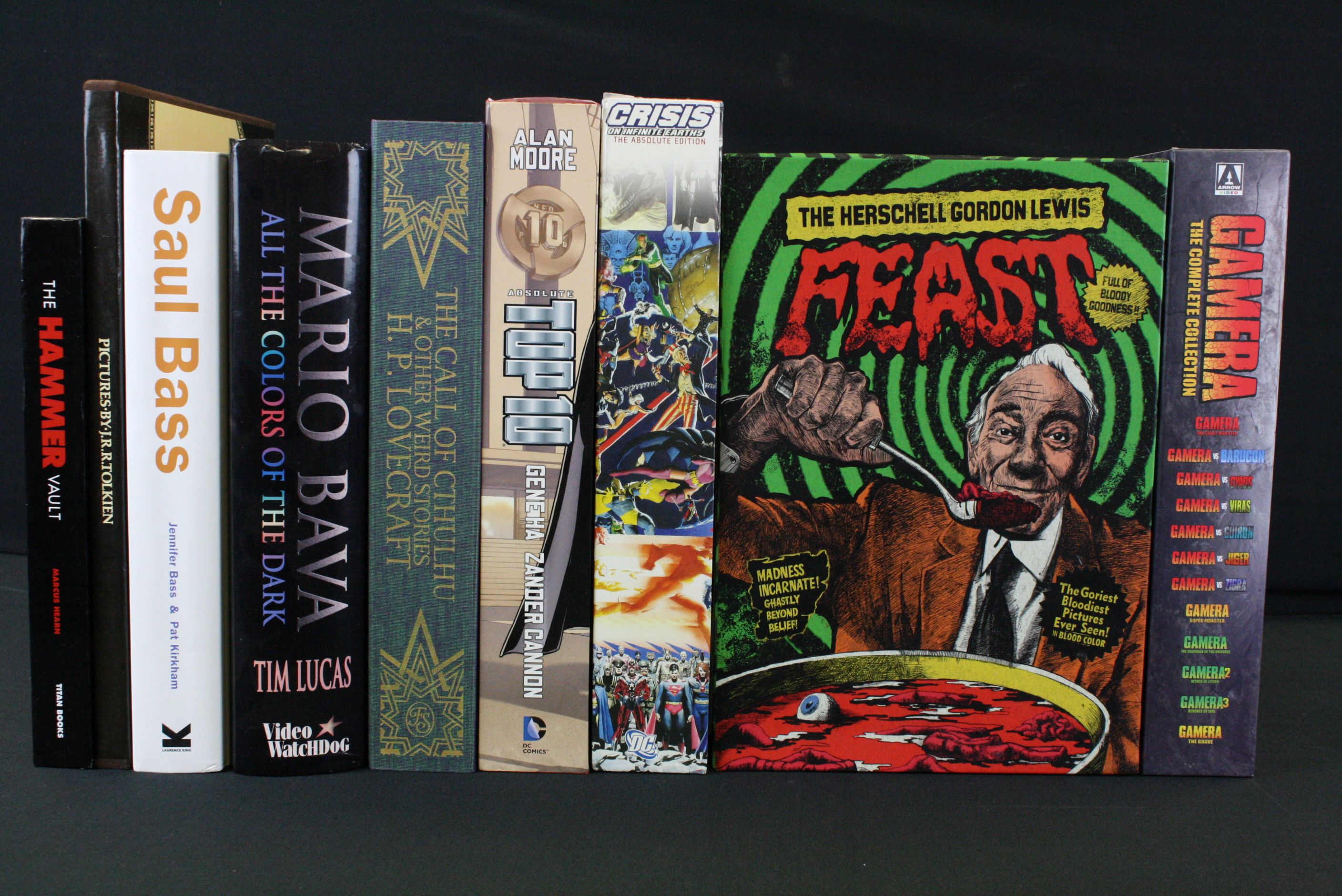 Comic Books - Nine large hardback books to include The Call of Cthulhu and Other Weird Stories by