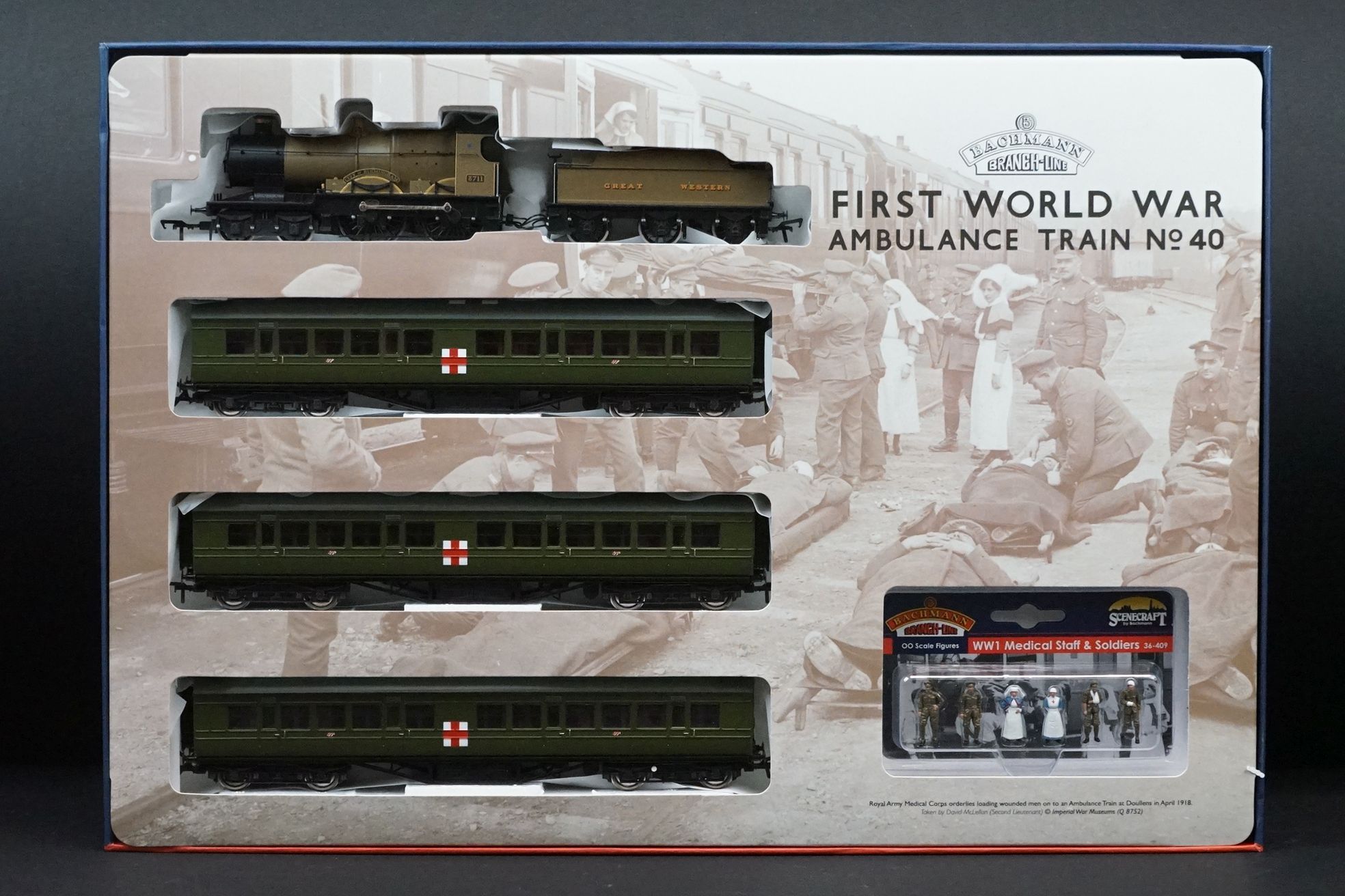 Boxed Bachmann OO gauge 30325 First World War Ambulance Train No 40 Special Commemorative Edition - Image 2 of 8