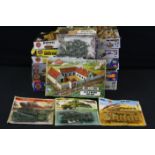 19 Boxed & unbuilt Airfix military plastic model kits to include 02308 HO/OO Panzer IV, 02314 1:72