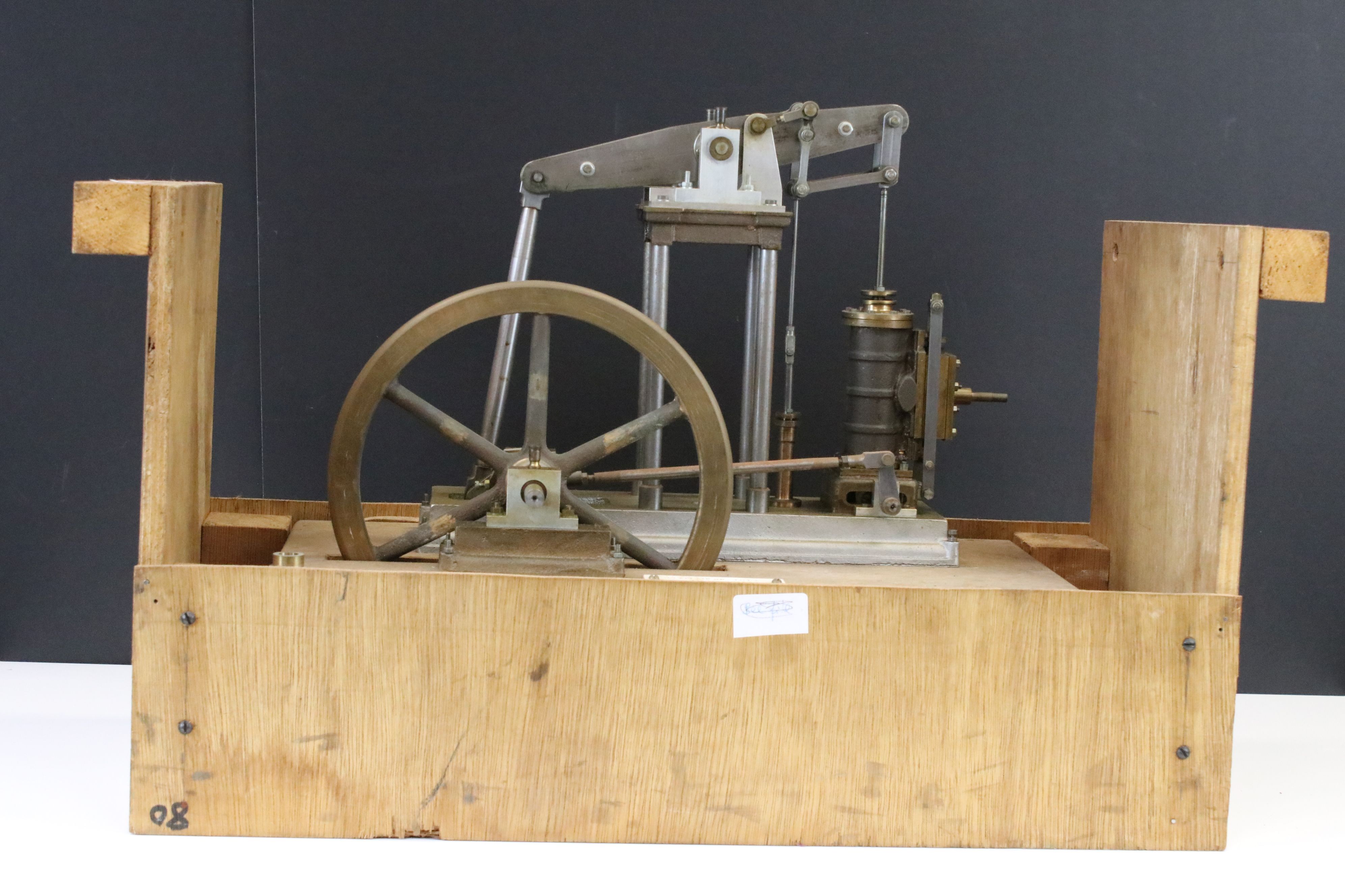 Live Steam - 'Mary' Four-Column Beam Engine, built in 1986 by S. Mather, with parallel motion and - Image 2 of 7