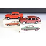 Two boxed Continental diecast models to include Conrad VW Passat and Schabak Jetta, diecast ex,