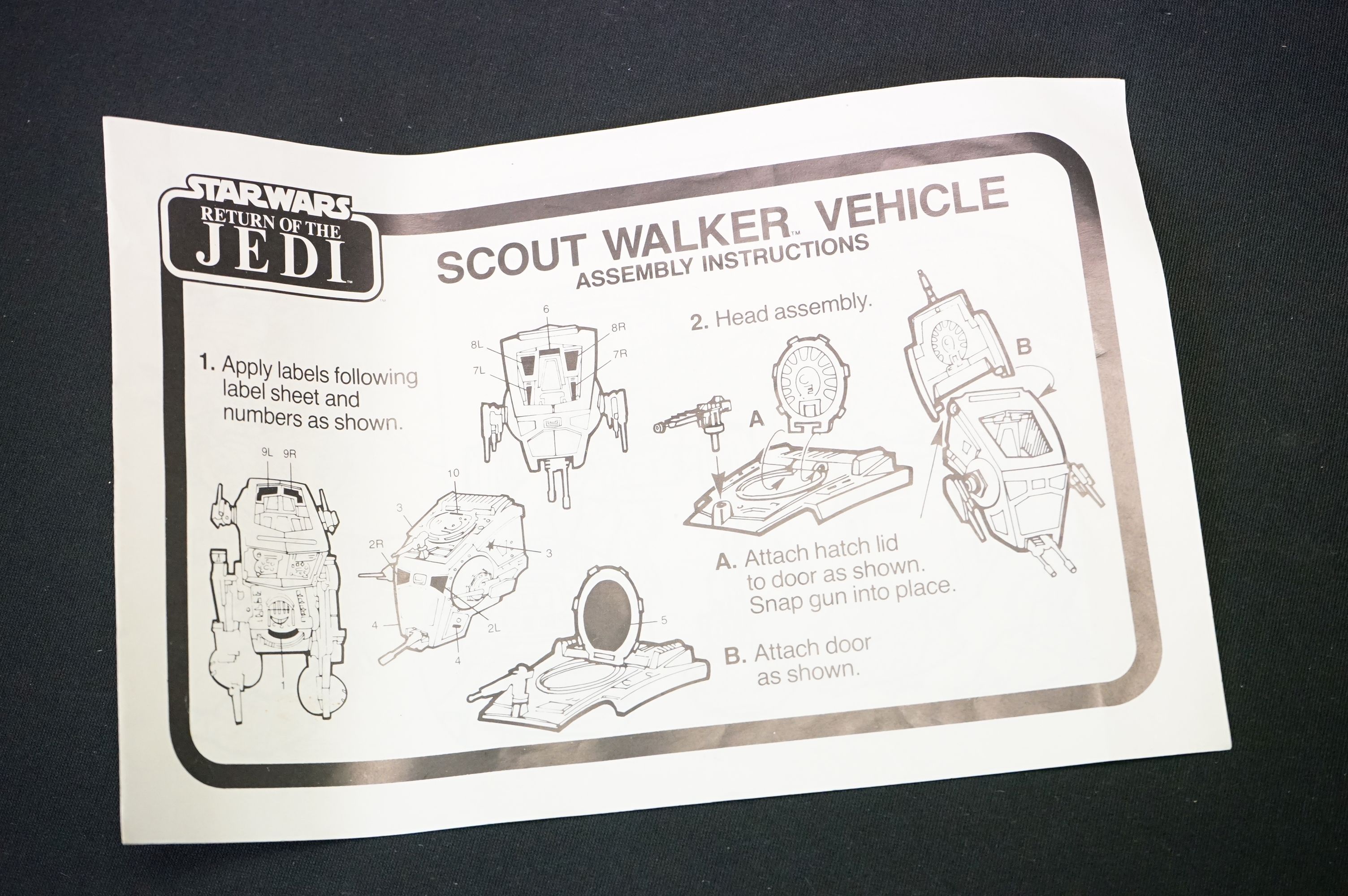 Star Wars - Two boxed Palitoy Vehicles to include Scout Walker with instructions (stickers peeling & - Image 7 of 13