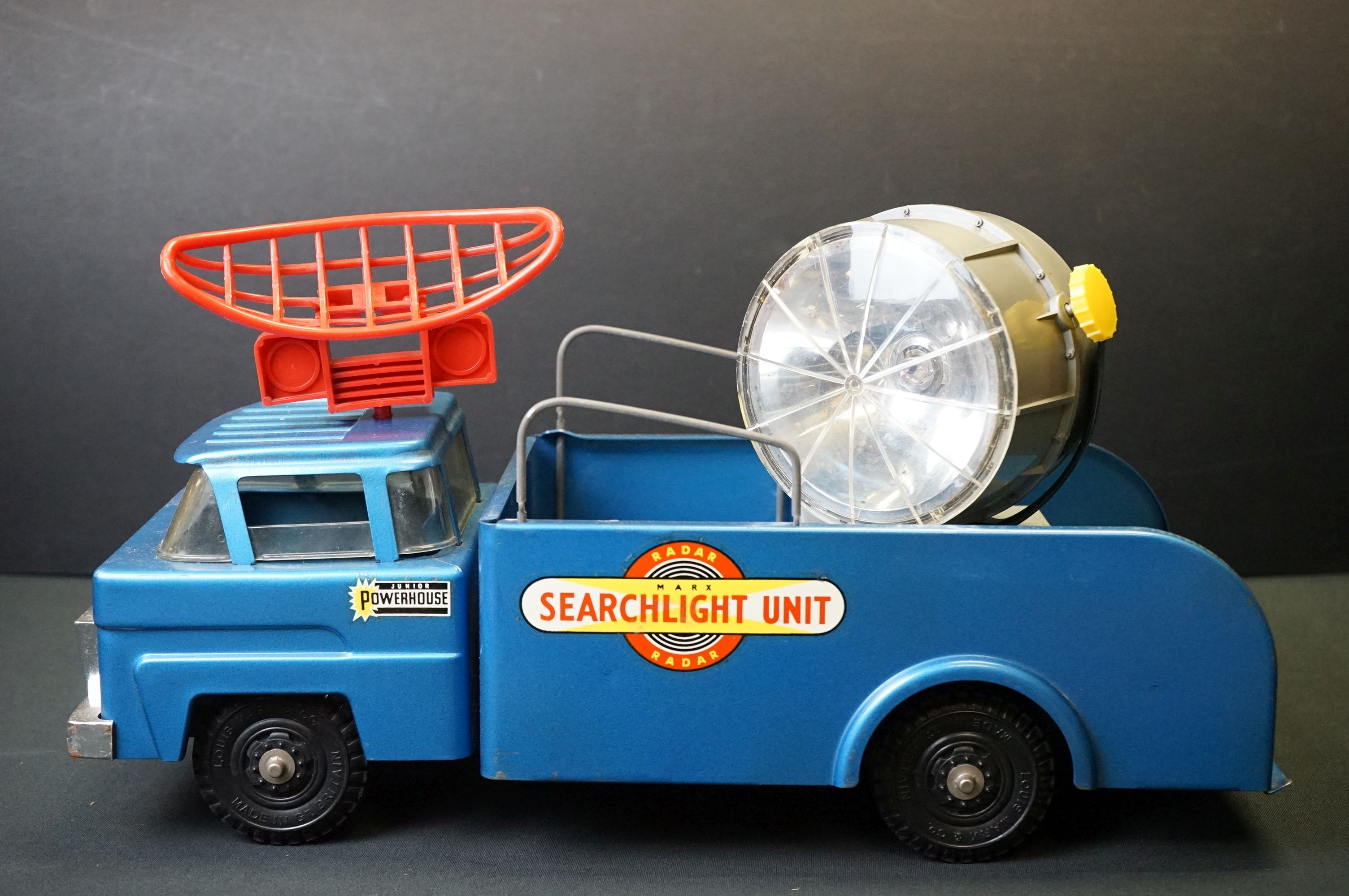 Two boxed metal toys to include Marx Radar Searchlight Truck and Triang Whistle Puff Puff, showing - Image 3 of 21