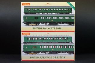 Two boxed Hornby OO gauge British Railways train packs to include R3290A 2-HAL 2630 & R3162 2 BIL