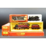Four boxed Hornby OO gauge locomotives to include R258 LMS 4-6-2 Princess Elizabeth, R302 BR Class