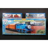 Two boxed Hornby OO gauge Thomas & Friends to include R852 James the red engine and R383 Gordon