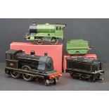 Unmarked O gauge 4-4-0 Ramillies steam locomotive 1930 with tender, gd overall condition, plus a