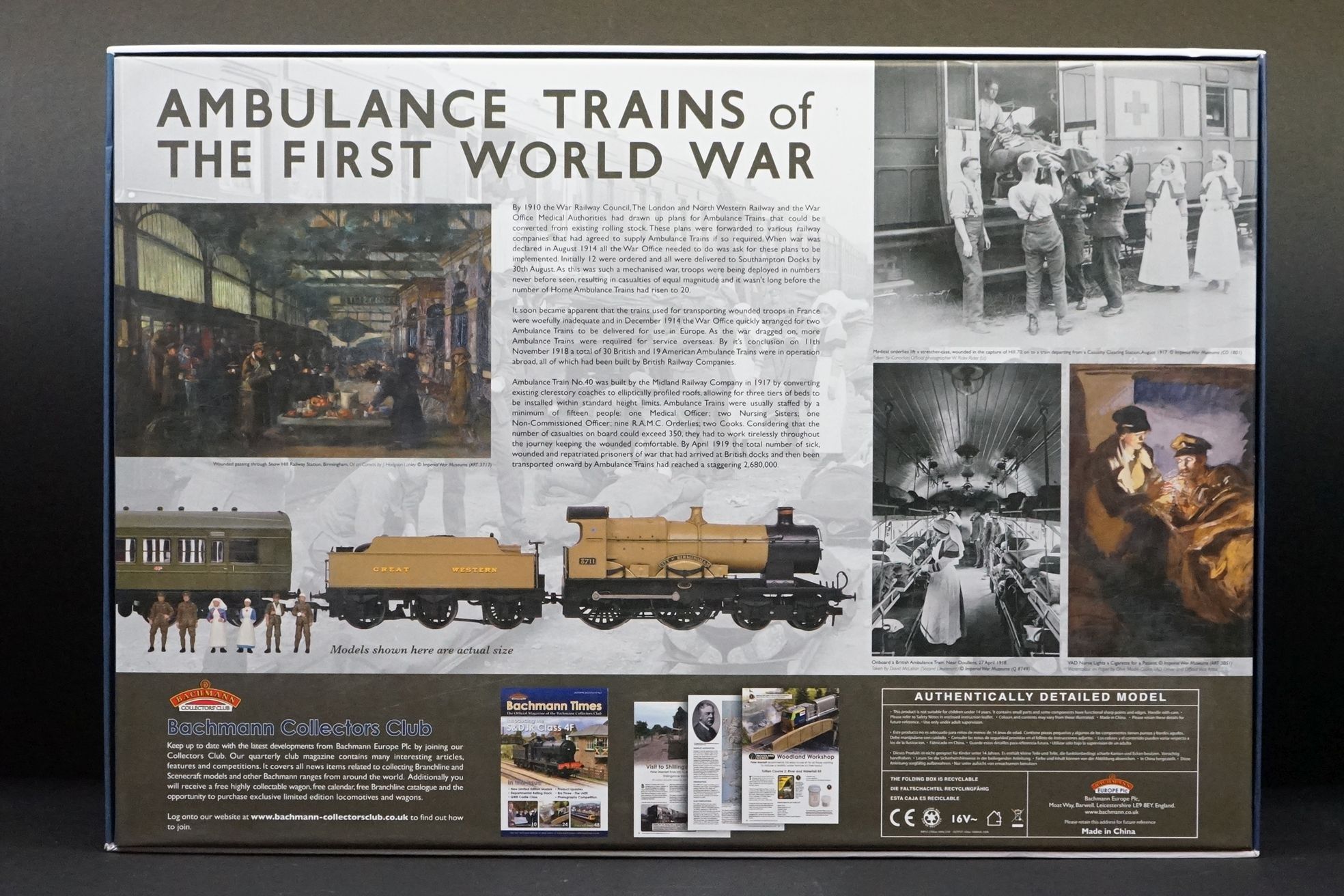 Boxed Bachmann OO gauge 30325 First World War Ambulance Train No 40 Special Commemorative Edition - Image 7 of 8