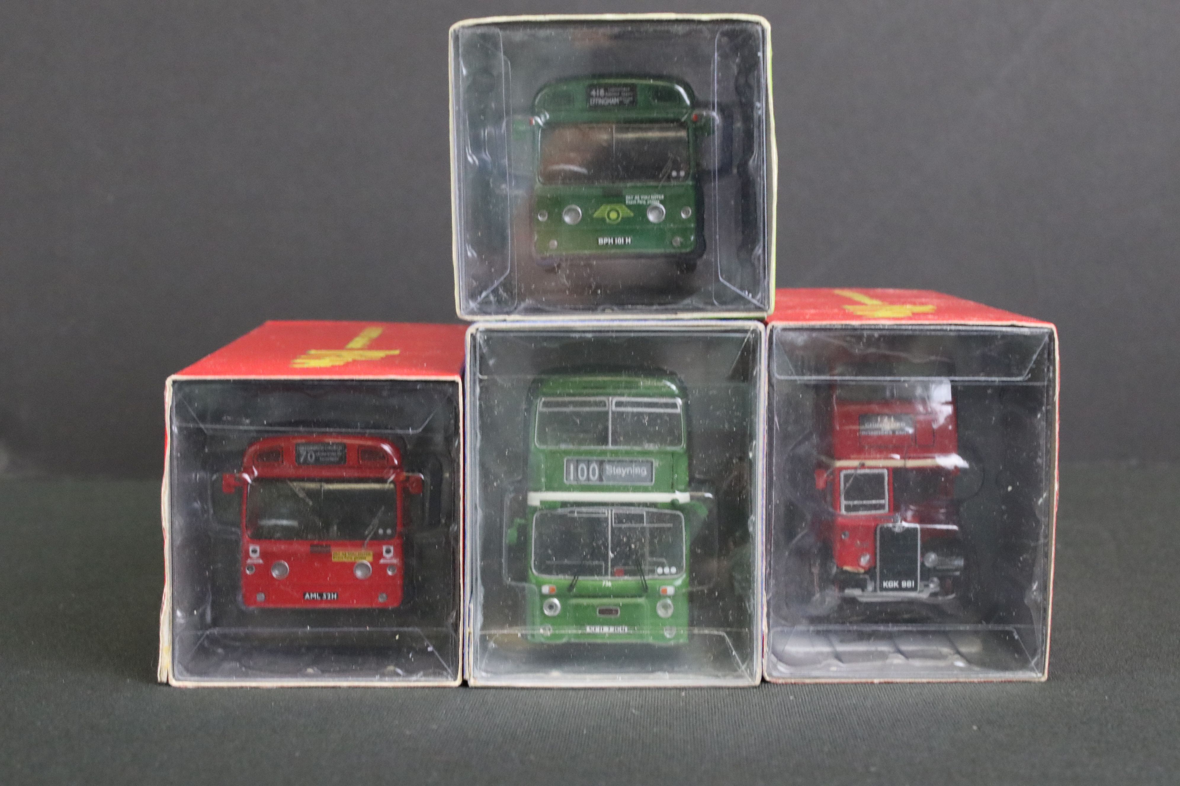 Six boxed ltd edn 1/76 Britbus diecast model buses to include N6103 & N6207, diecast ex, boxes vg - Image 2 of 6