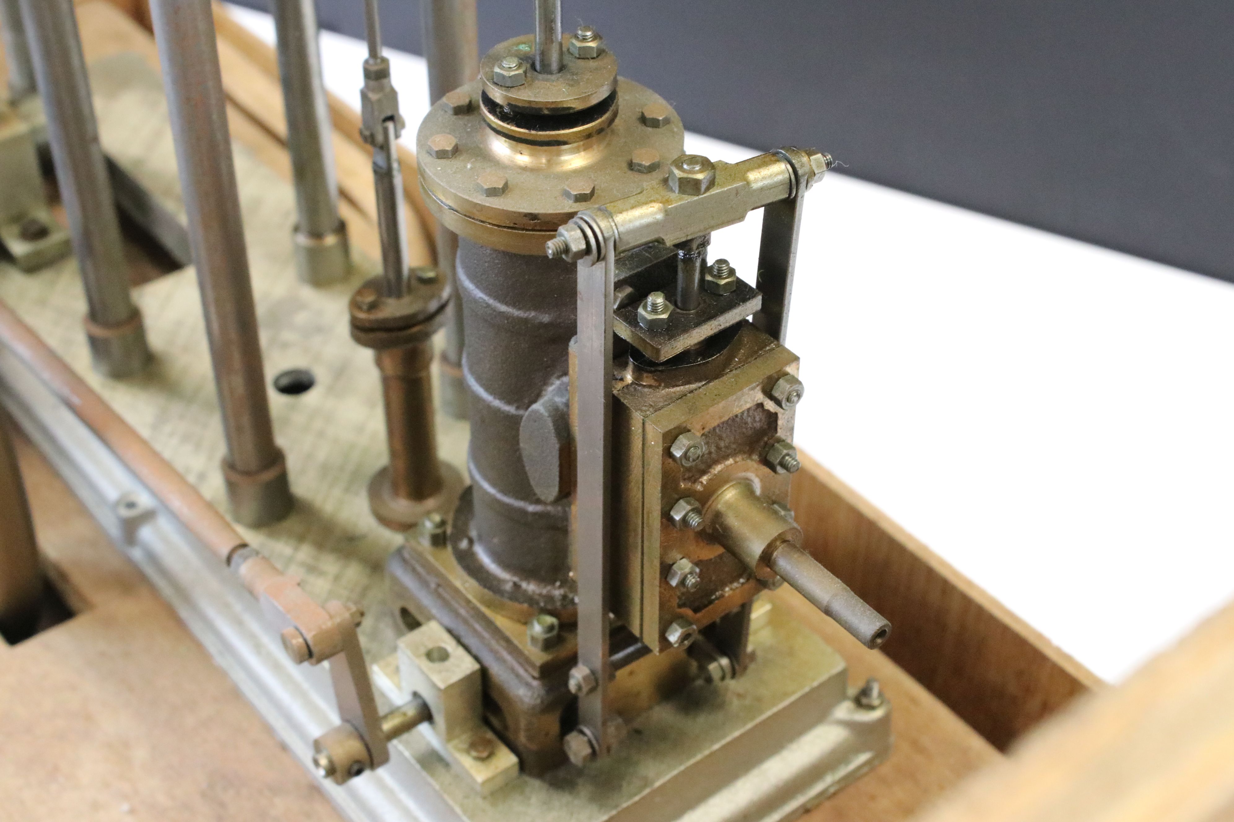 Live Steam - 'Mary' Four-Column Beam Engine, built in 1986 by S. Mather, with parallel motion and - Image 5 of 7