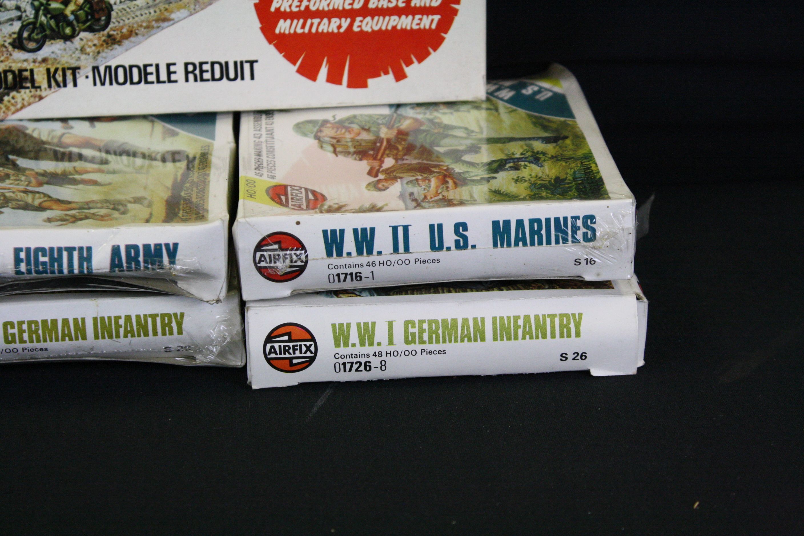 Nine Boxed Airfix HO/OO plastic figure sets to include 5 shrink-wrapped examples (01716-1 WWII US - Image 5 of 6