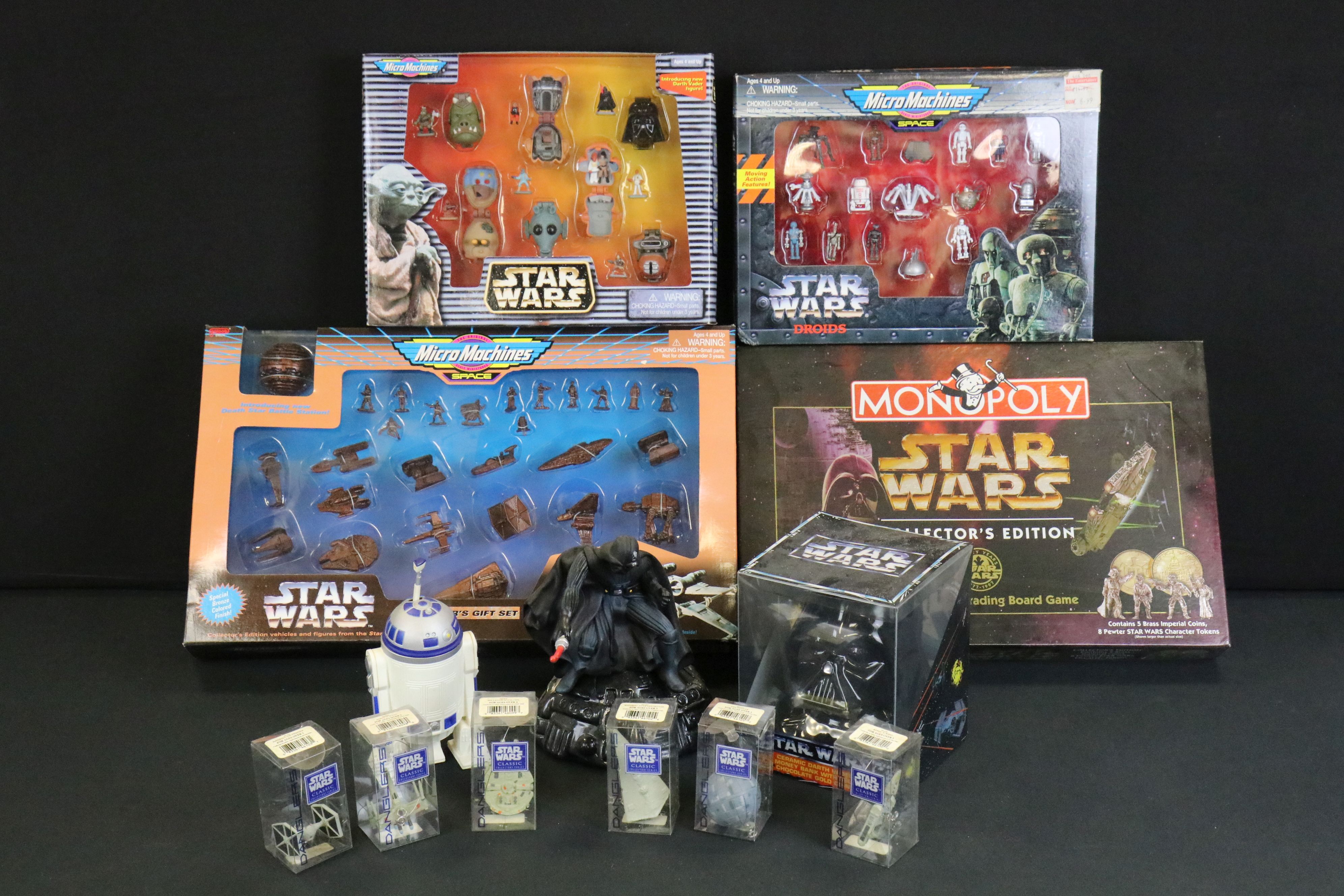 Three boxed Micro Machines Star Wars multi figure sets to include 2 x Space plus a boxed Star Wars