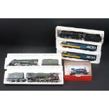 Six Hornby OO gauge locomotives to include Loch Ness Highland Railway, Mallard, Britannia etc,