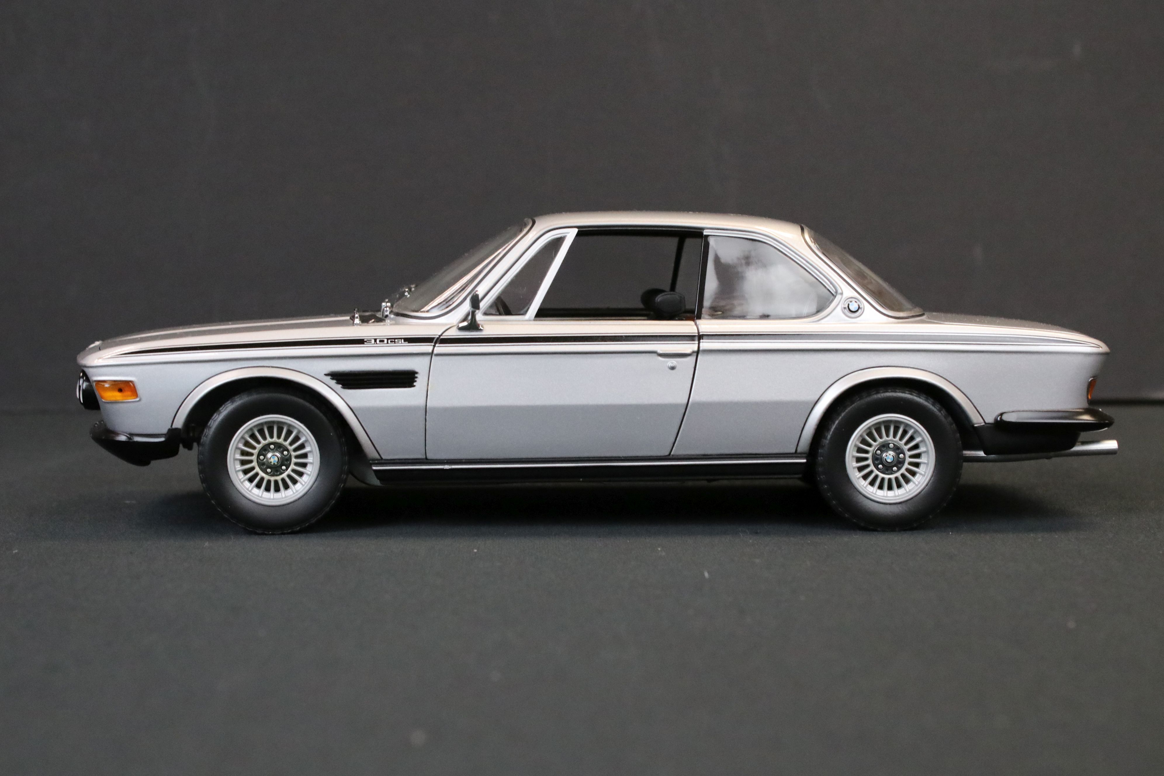 Two boxed Pauls Model Art MiniChamps 1/18 diecast models to include 180029020 BMW 3.0 CSL 1972 - Image 15 of 17