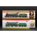 Two boxed Hornby OO gauge locomotives to include The Peter Waterman Collection R2822 Early BR Castle