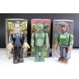 Three boxed Universal Studios Monsters tin plate figures to include The Creature from the Black