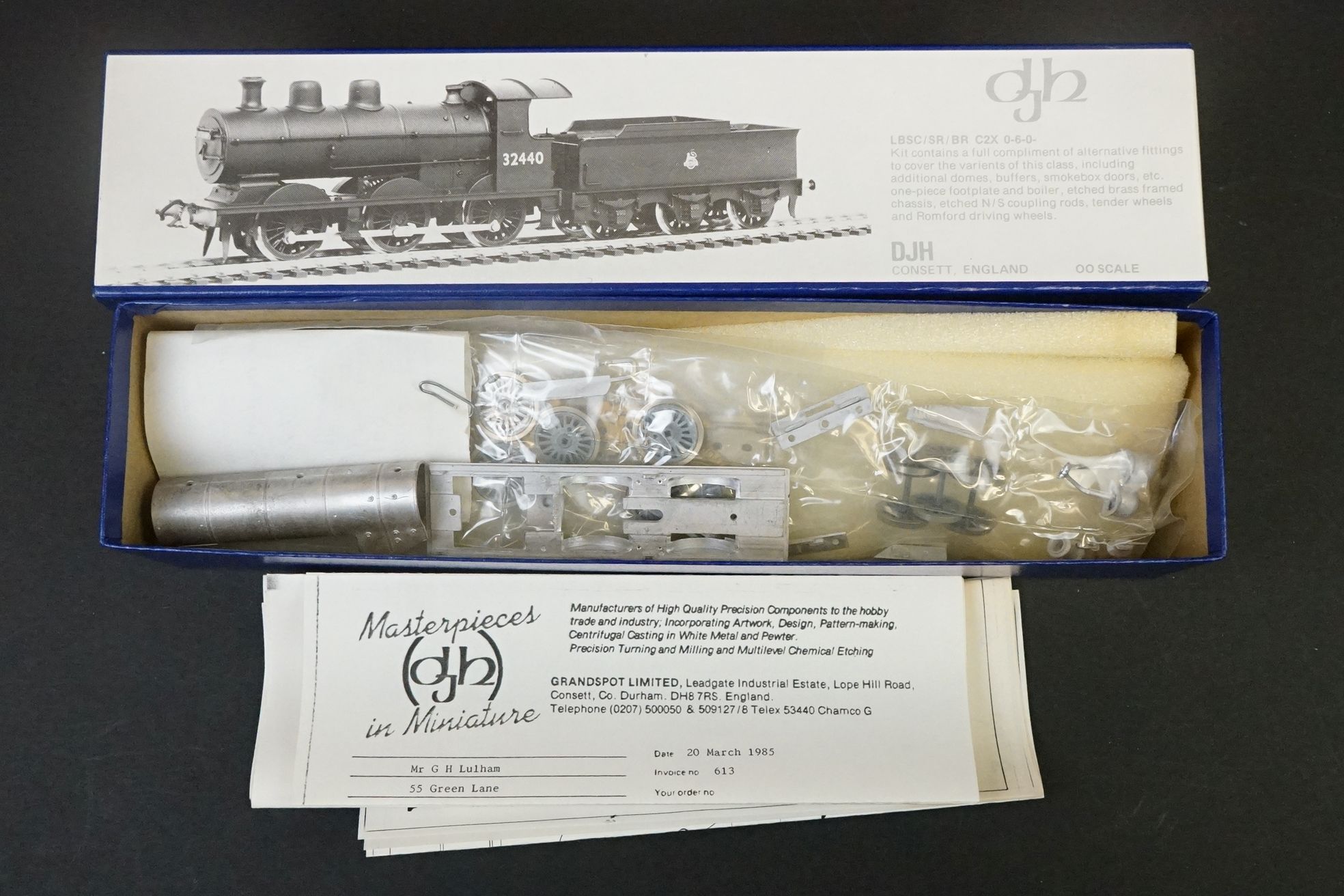 Two boxed & unbuilt DJH OO gauge metal model kits to include K43 LBSC/SR/BR C2X 0-6-0 & K44 SR/BR ' - Image 10 of 11