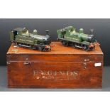Two cast kit built O gauge locomotives to include 2-4-0 GWR 1454 and 0-6-0 GWR 3576, both well made,