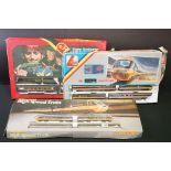 Three boxed OO gauge train sets to include Hornby R176 Flying Scotsman set, Lima Inter City 125