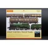 Boxed ltd edn R3219 Great Western Troop Train Pack, complete and ex