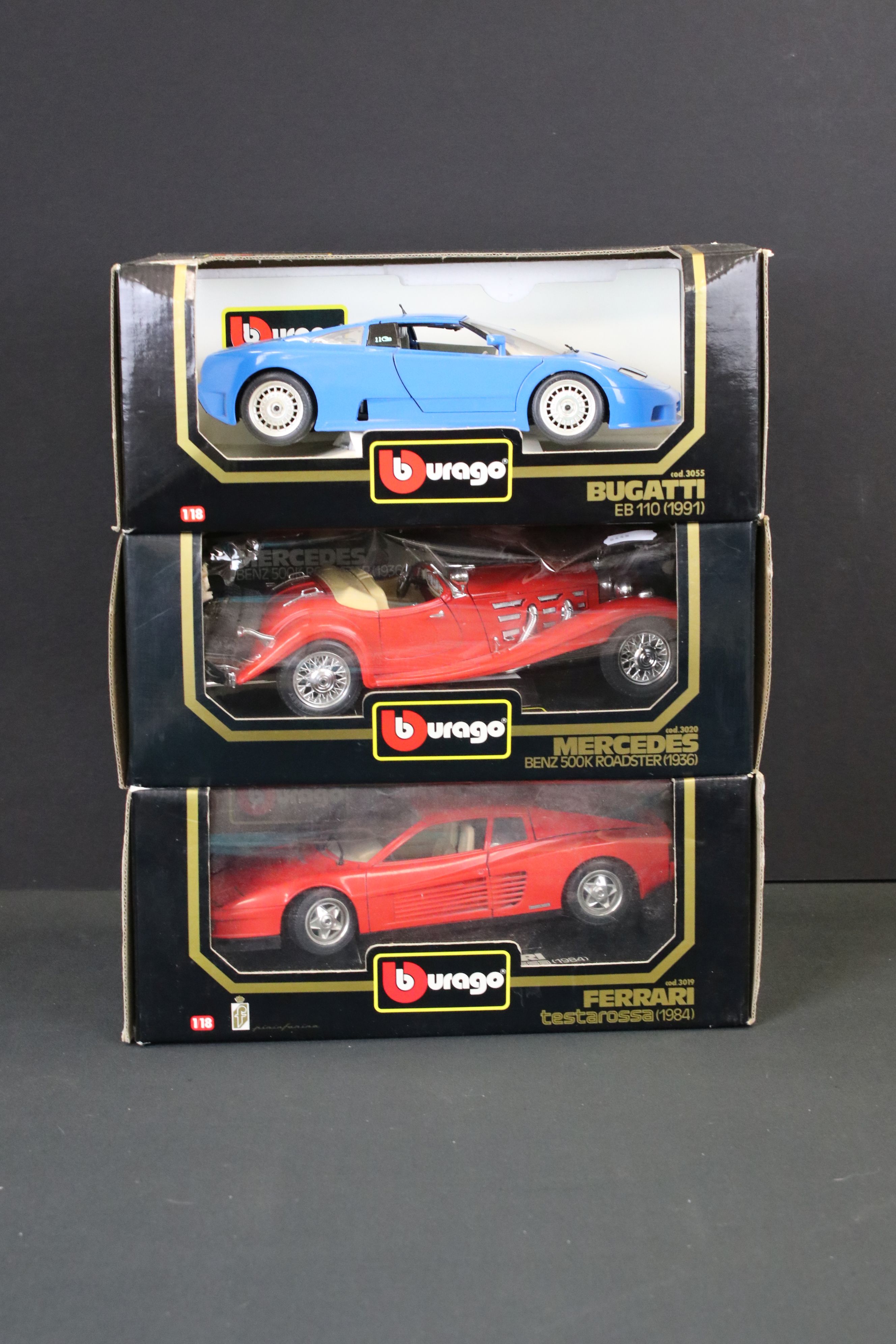 12 Boxed Burago 1/18-1/20 scale diecast models, featuring gold Collection and Diamonds range - Image 3 of 9