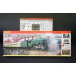 Boxed Hornby OO gauge R1039 Flying Scotsman electric train set, complete with items wrapped in