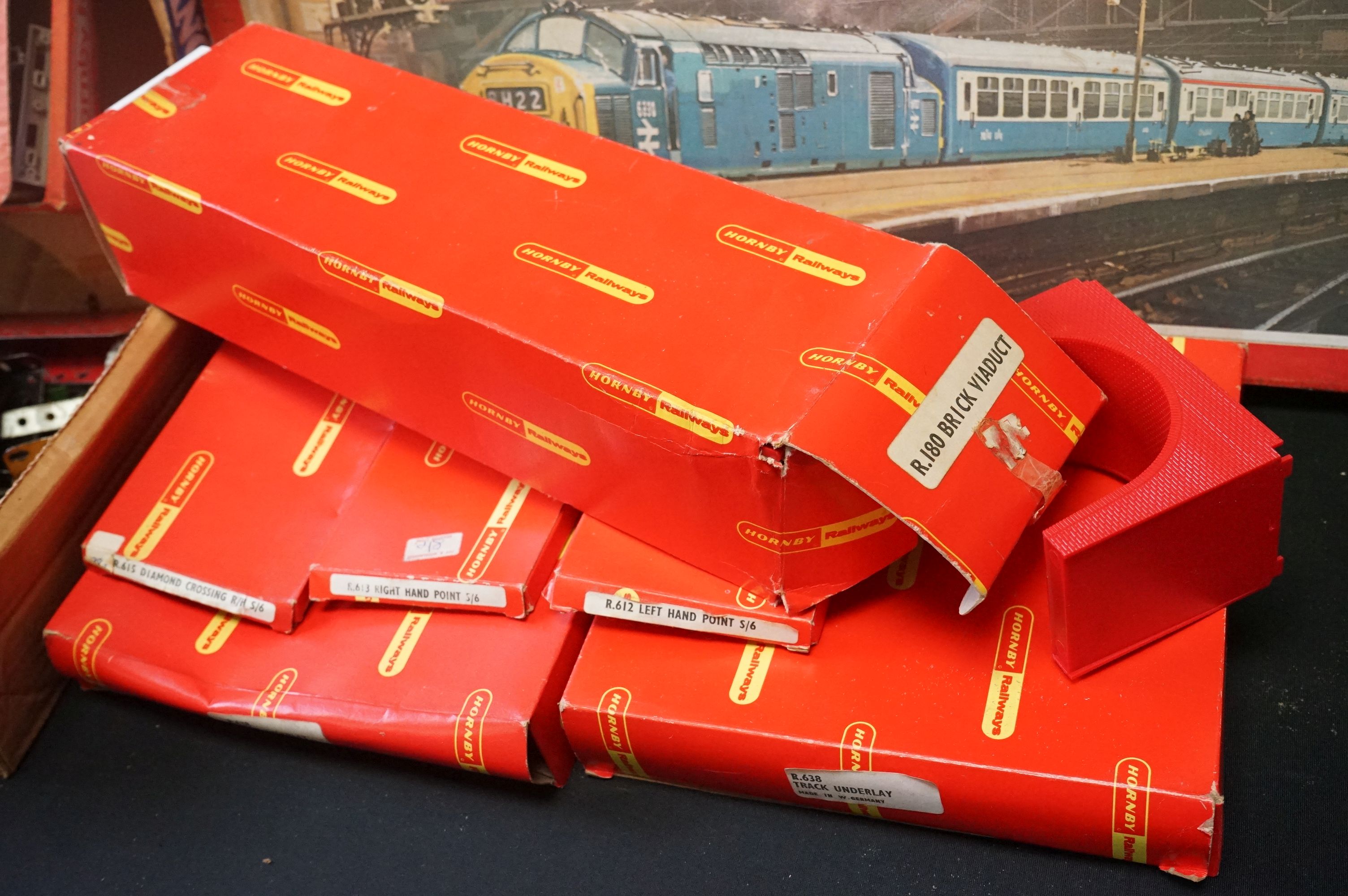 Quantity of Hornby OO gauge model railway to include boxed R504 Inter City Express Set containing - Image 4 of 12