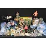 Action Man - Eight clothed action figures (including diver, motorcyclist and military Action Man