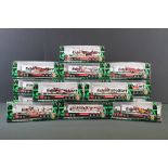 15 Boxed / cased Oxford Eddie Stobart Rugby League Scania Highline diecast models, all with outer