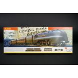 Boxed Hornby OO gauge R1060 Coming Home electric train set, complete with items wrapped in