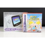 Retro Gaming - Boxed Nintendo Game Boy Advance ltd edn Platinum wide screen handheld console with