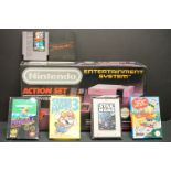Retro Gaming - Boxed Nintendo Entertainment System (NES) console a touch grubby but vg overall