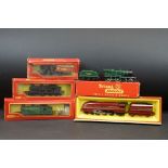 Four boxed Triang Hornby locomotives to include R871 LMS 4-6-2 Coronation Locomotive in maroon, 2