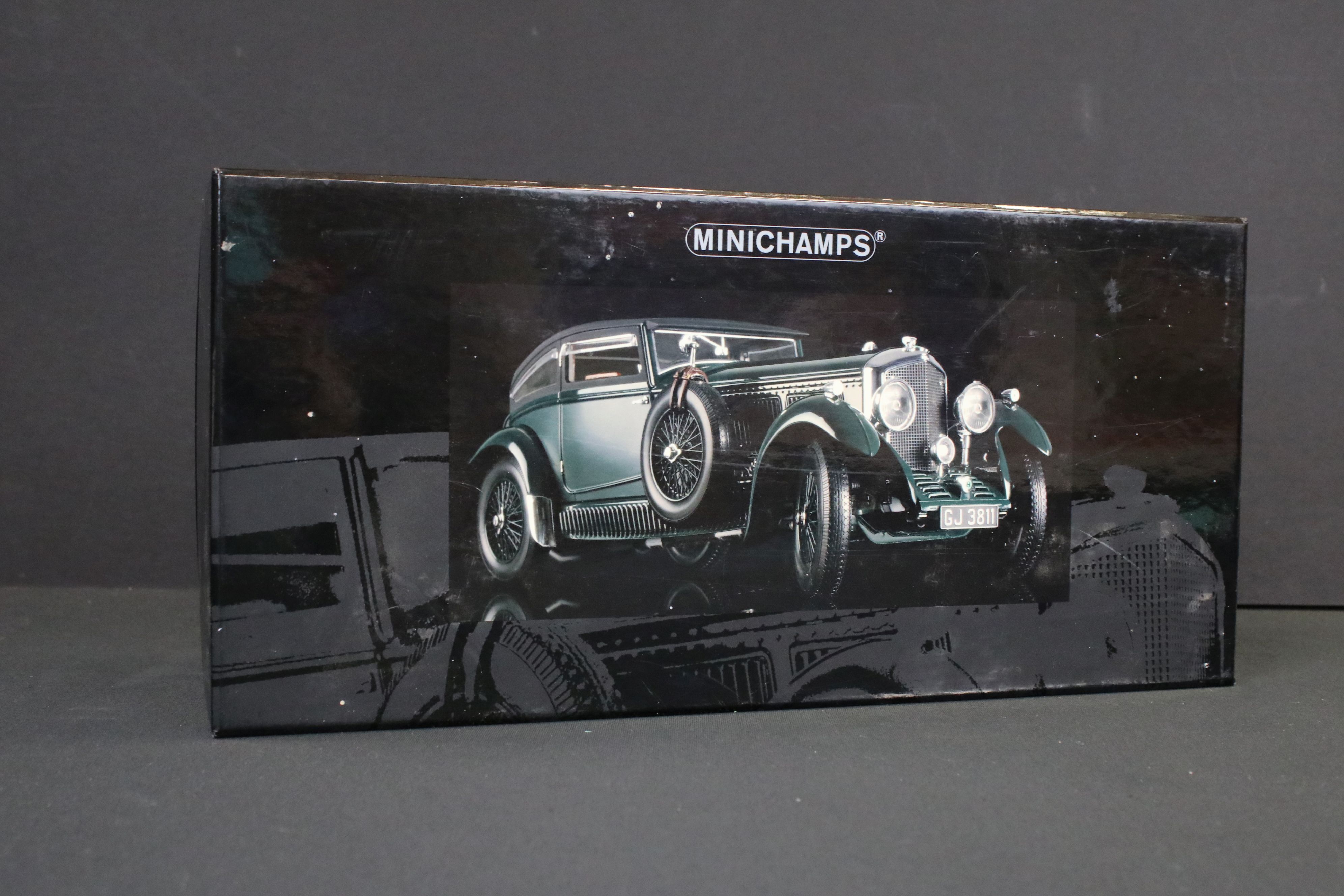 Boxed Paul's Model Art Minichamps 1:18 Bentley 6.5 Litre Gurney Nutting Saloon "Blue Train - Image 2 of 18